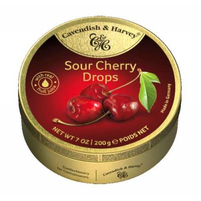 C&H Sour Cherry Drops 200g/9