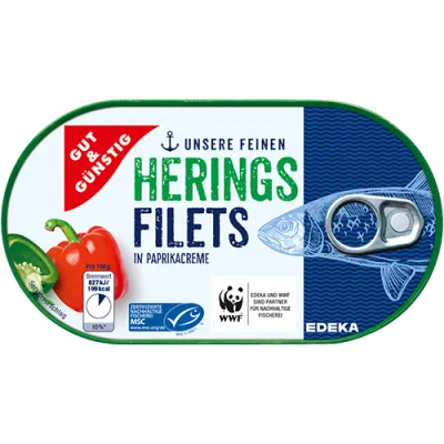 G&G Herings Filets Paprikacreme 200g